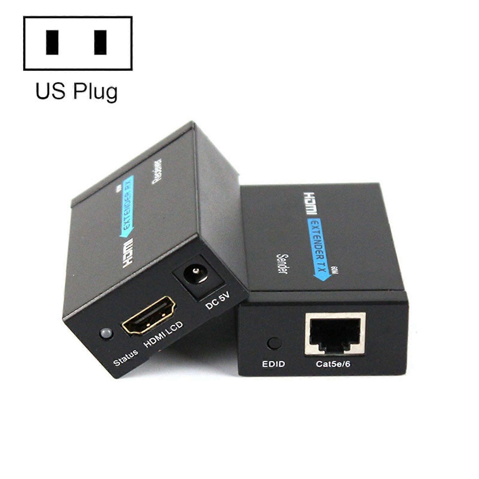 For HDMI to RJ45 60m Extender (US Plug)