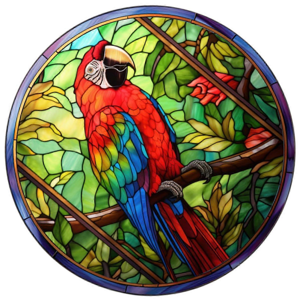 Collision Warning Stickers for Windows PVC Static Cling Window Decal Stained Glass Style Bird Collision Safety
