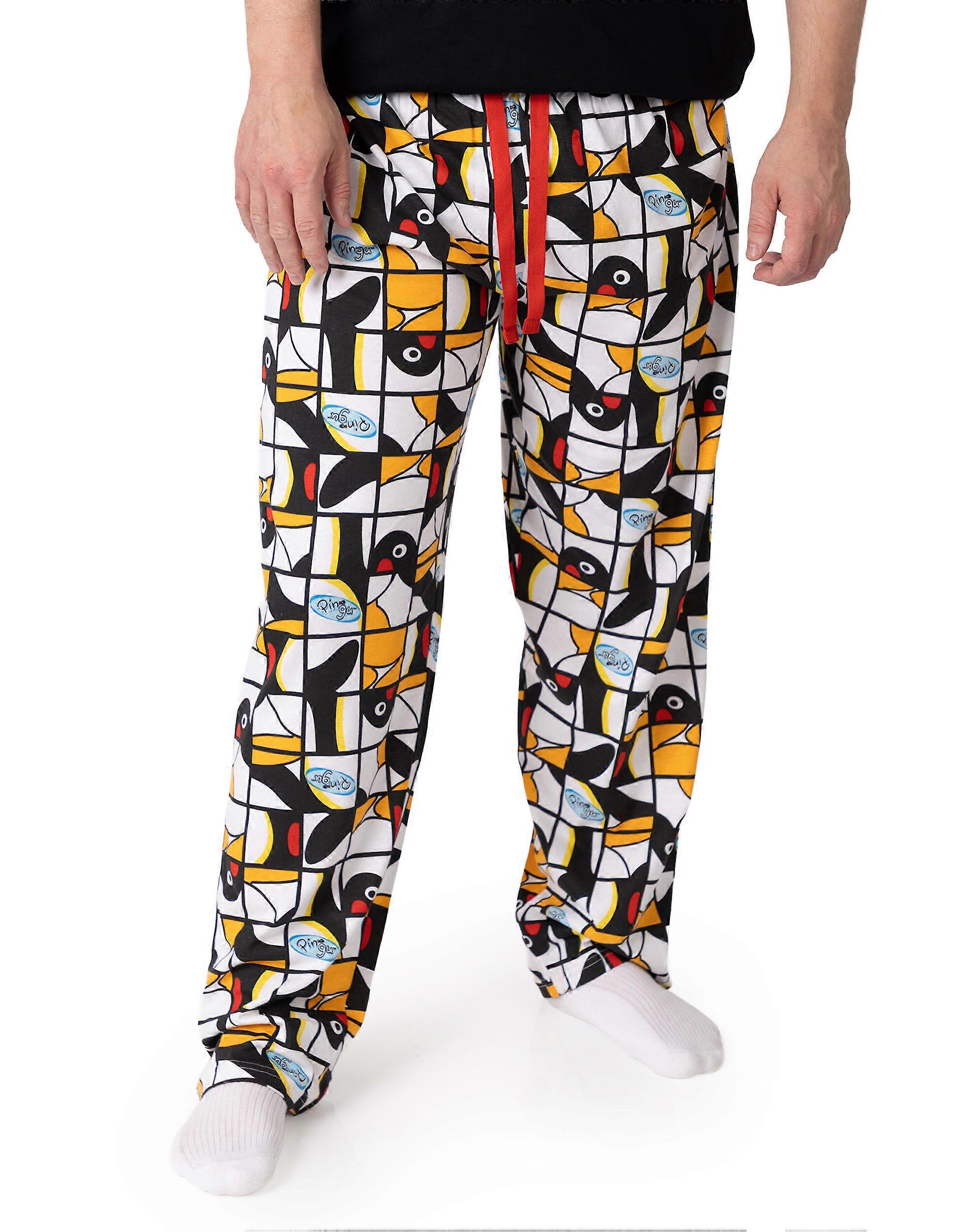 Pingu Mens Lounge Pants Multicoloured Character