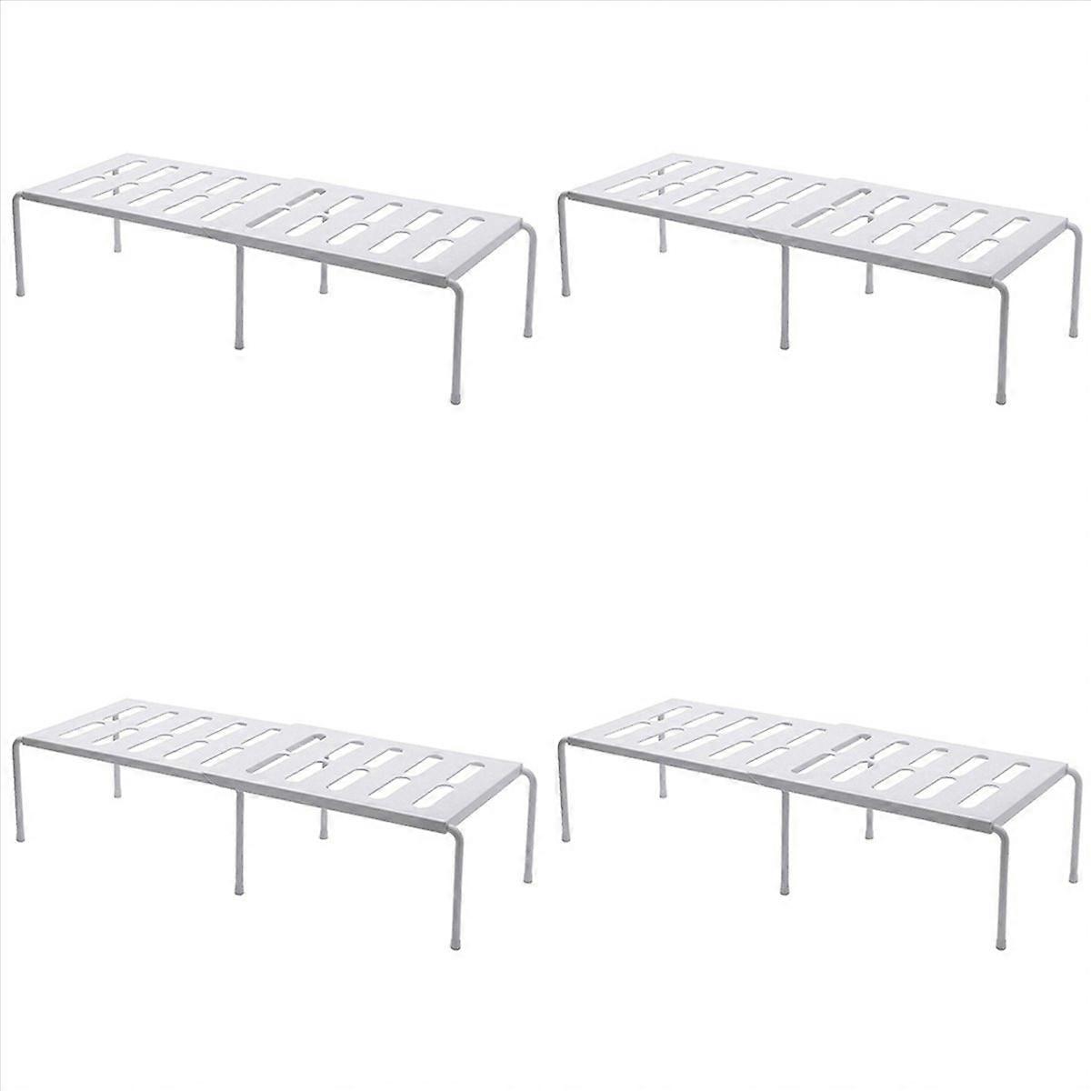 Kitchen Expandable Organizer Racks Bathroom Storage Holders White
