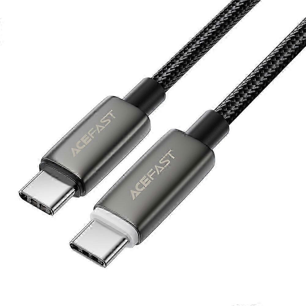 Premium ACEFAST USB C to USB C Charging Cable with Smart Power Off Function, 3A 60W Fast Charging & Braided Data Cord C23-03, 1.2m Length