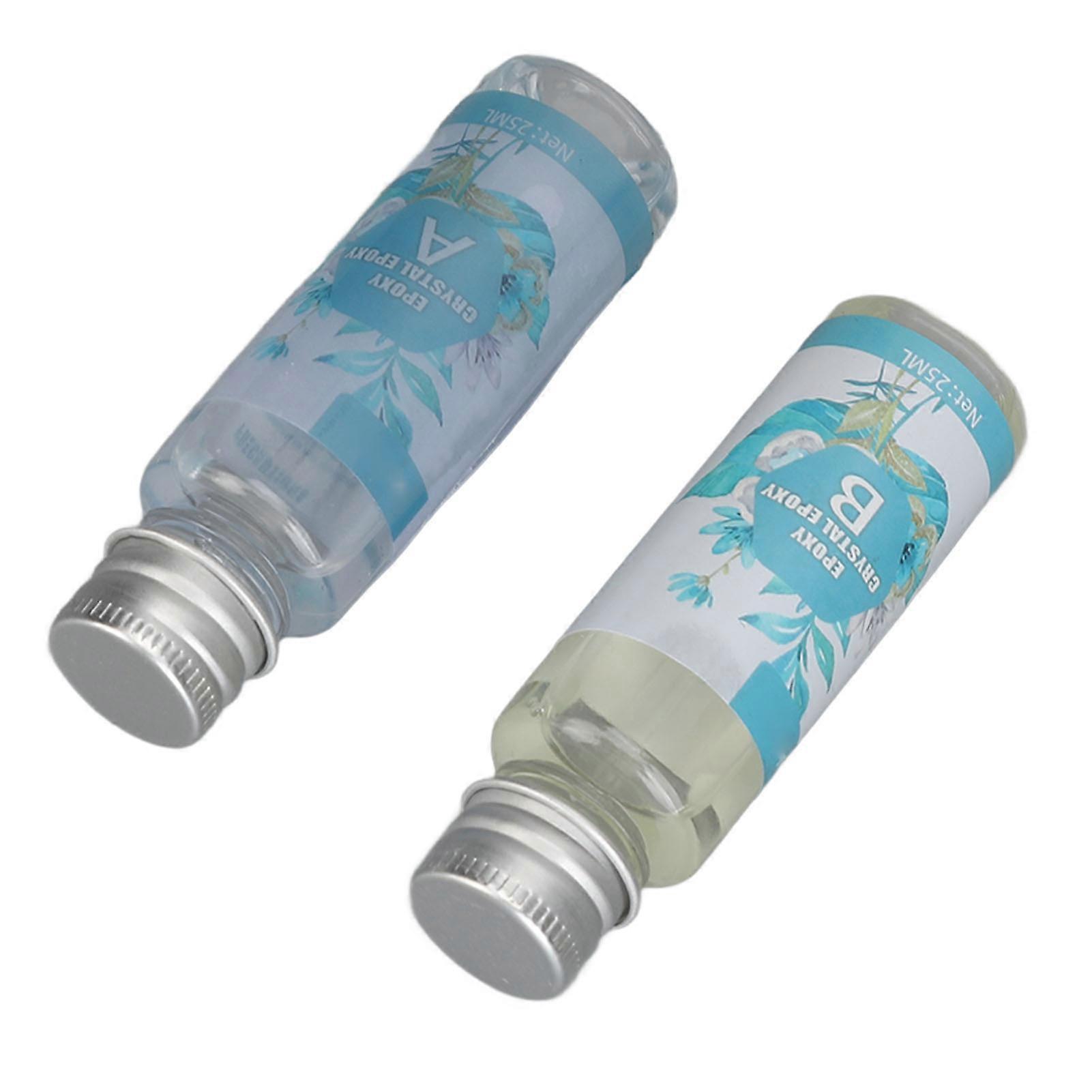 4PCS Clear AB Epoxide Resin Kit with Hardener Fast Drying High Gloss Hard Casting Epoxide Resin for Jewelry Making Mold Craft 25ml 