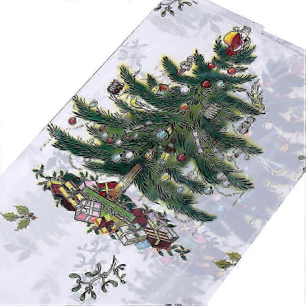 PVC Christmas Tree Tablecloth for Table Protection