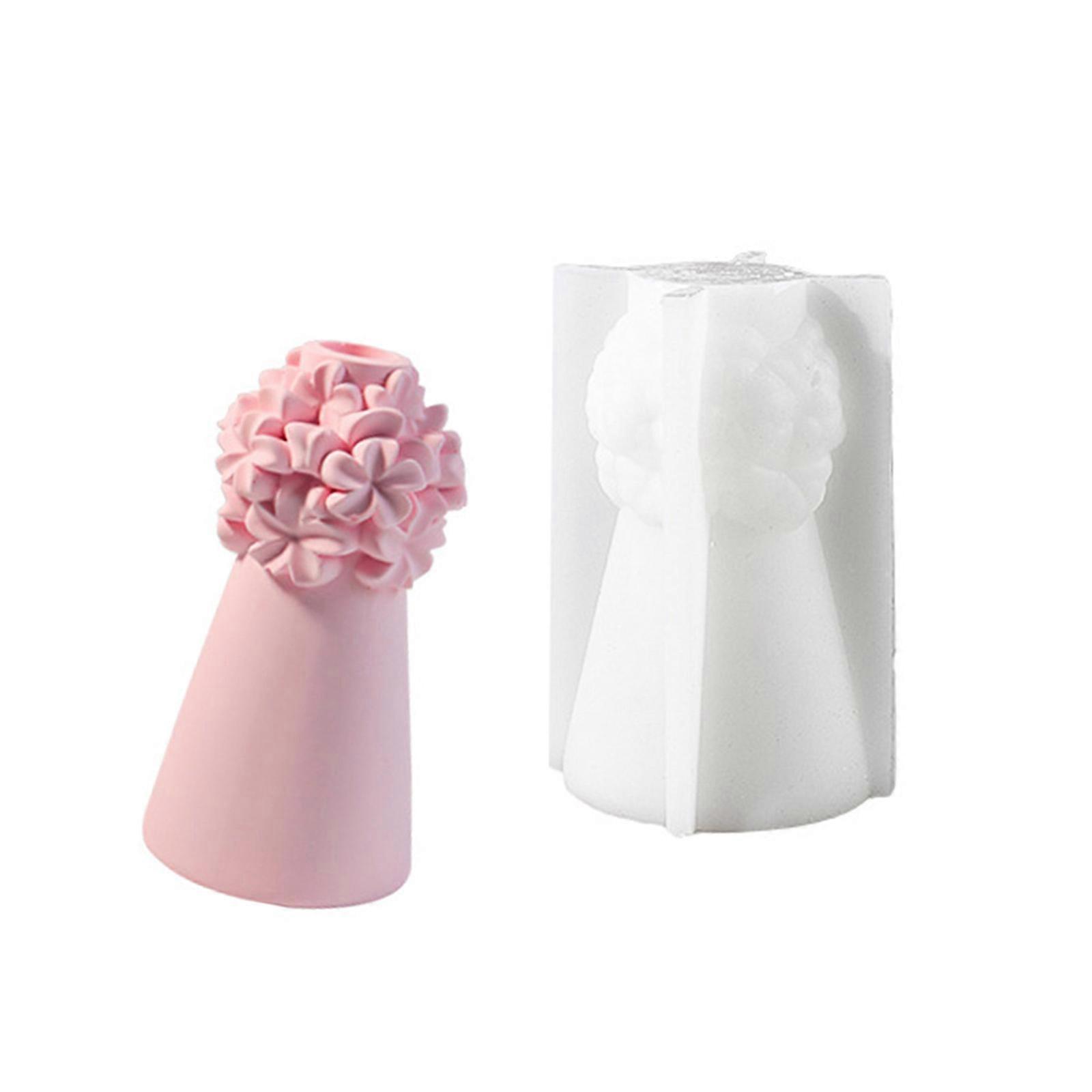 Practical Sturdy Silicone Craft Molds Home Accessory for Flower Cluster Candle Holders Easy Release Daily Decoration Multicolor
