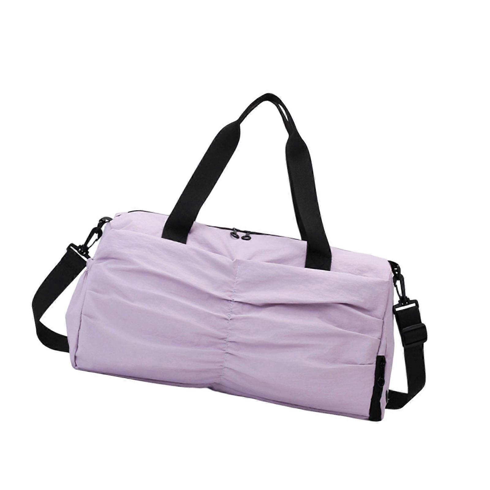 Oxford Travel Bags With Separate Compartments For Sweaty Clothes Gym Essential Quick Access Pockets And Practical Build  Purple
