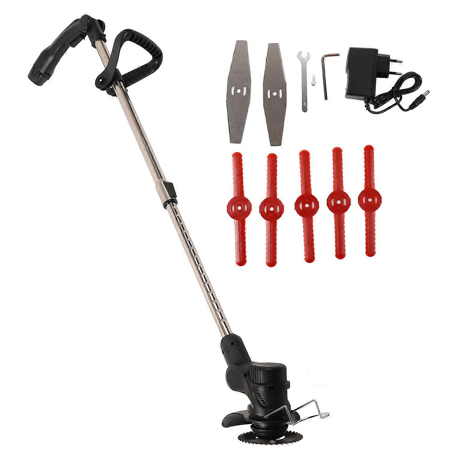 12V String Trimmer Edger Cordless Weed Trimmer 2000mAh Battery Powered Adjustable Height 100‑240V EU