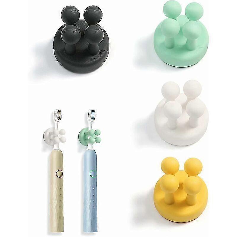 حامل حلاقة 4 قطع ، حامل حلاقة دش ، حامل فرشاة أسنان مثبت على الحائط ، حامل فرشاة أسنان للحمام مقاوم للماء للحمام ، مطبخ ، غرفة معيشة ، غرفة نوم ، س