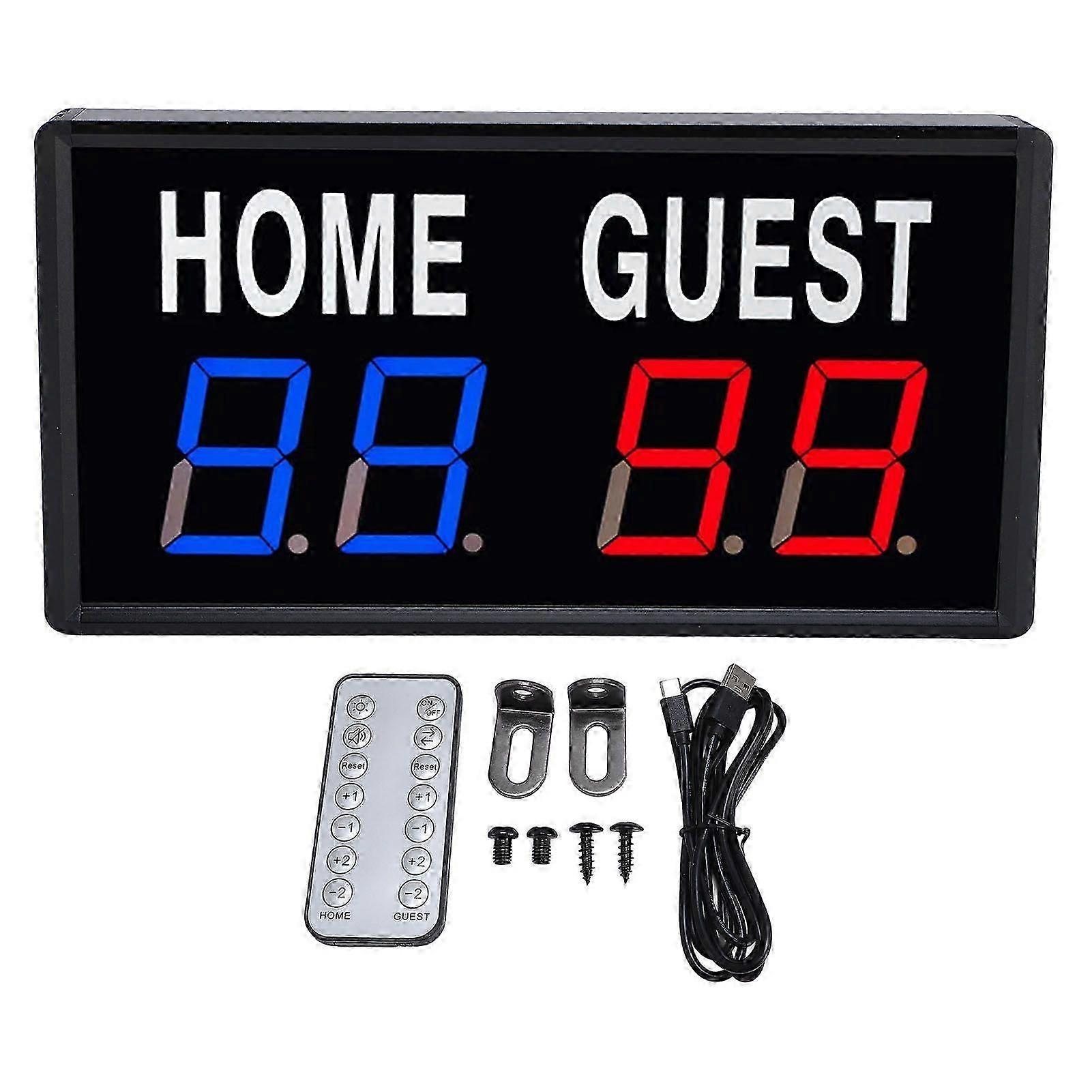 scoreboard with remote control for sports type C powered