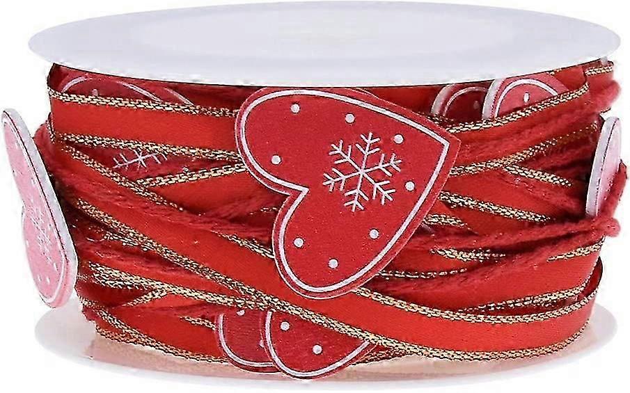 Christmas Ribbon Tree Decor Package Wrapping 5Yard 2String in 1Roll
