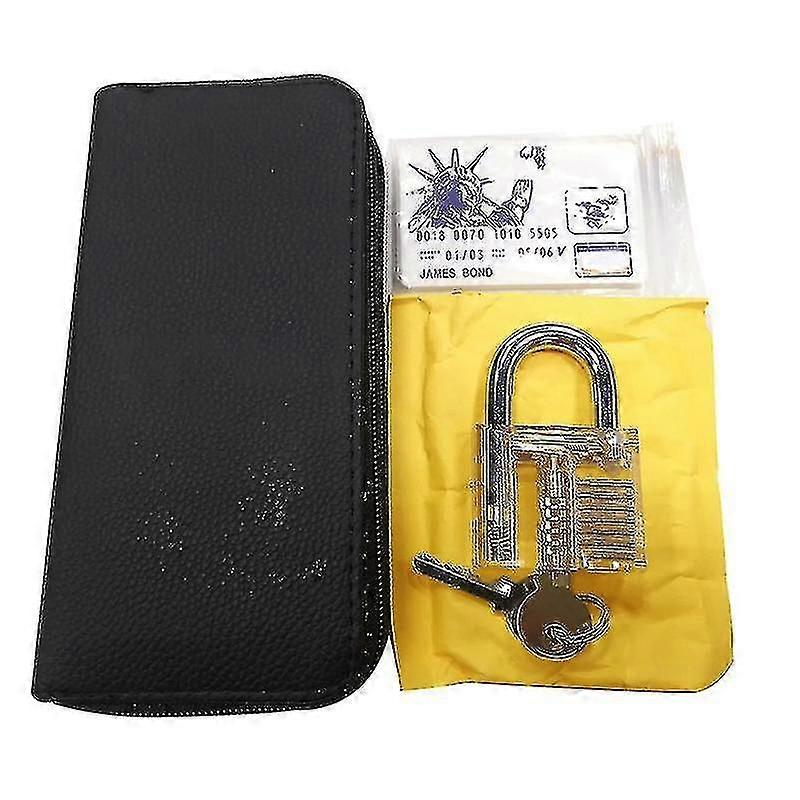 30 Piece Lockpicking Set Locksmith Tools Practice Hand Tools Stainless Steel