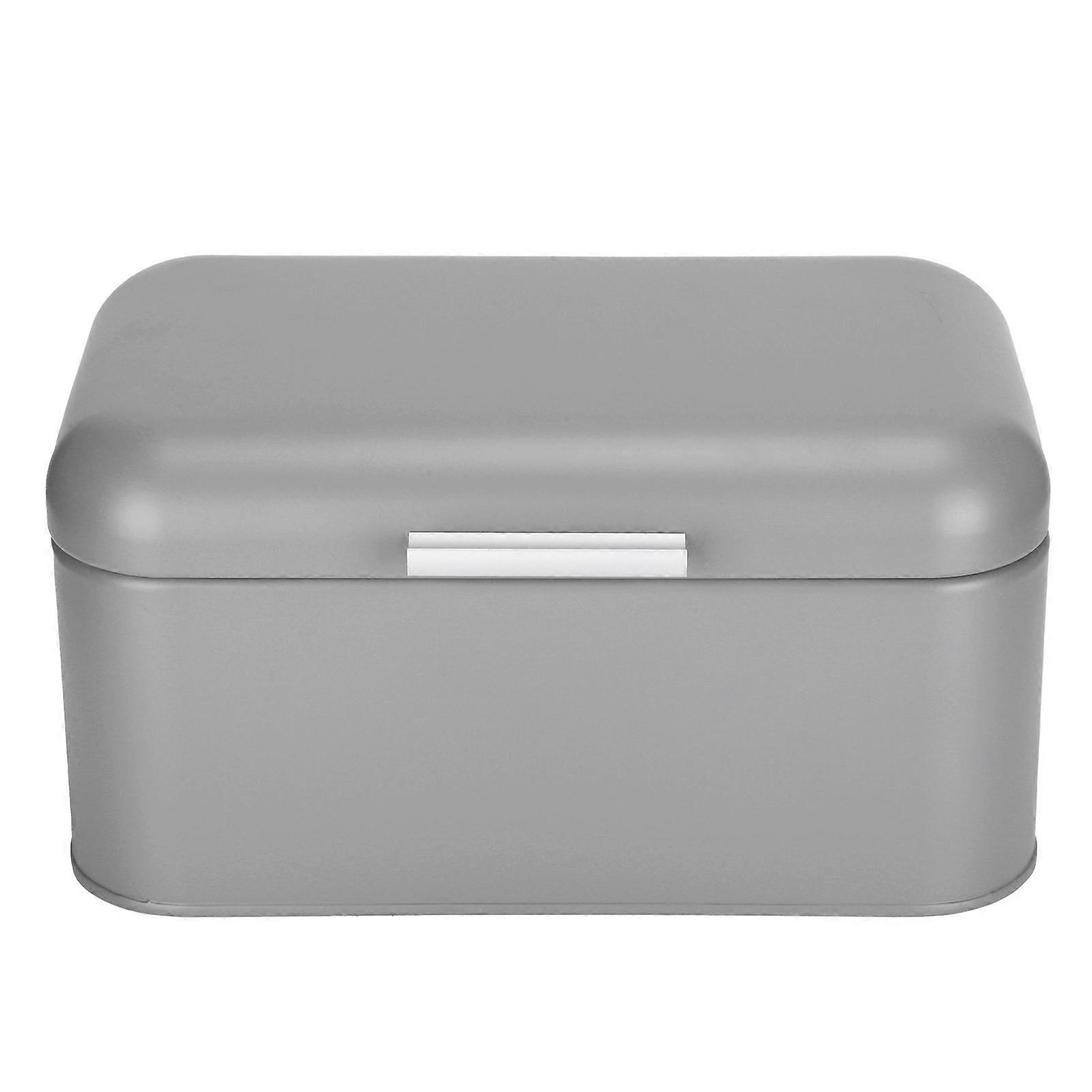 Bread Storage Box Organizer Food Pastries Storage Container for Kitchen Bakery Gray