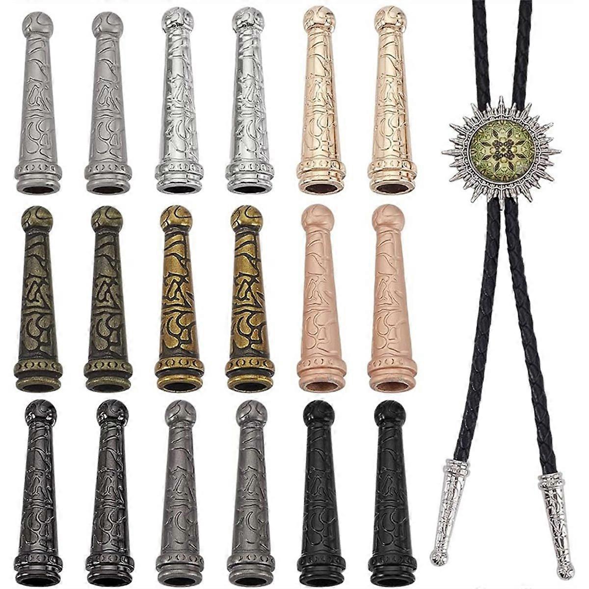 18pcs Bolo Tie Tips Replacement Kit