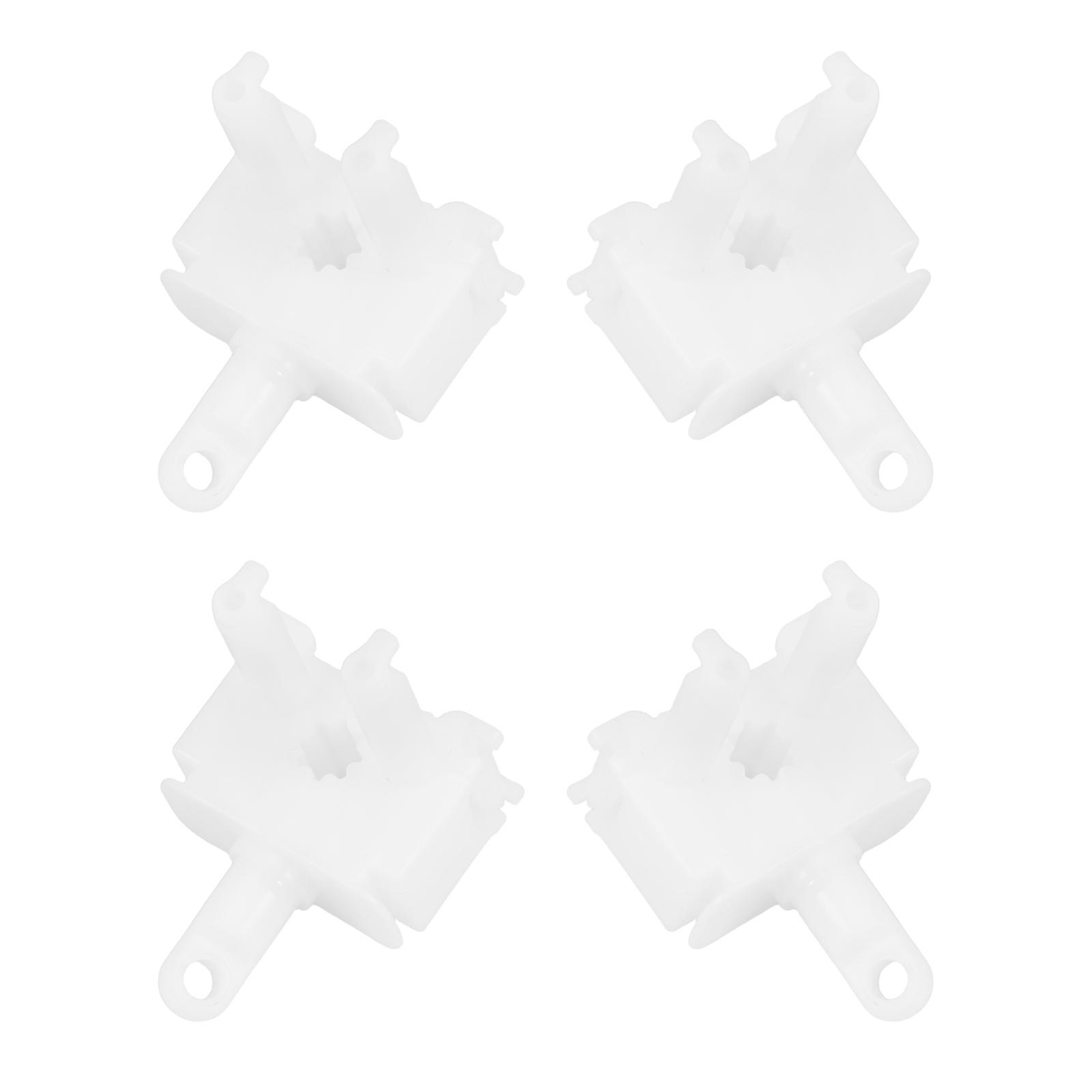 White Plastic Vertical Blind Control Wand Replacement 4Pcs for Window