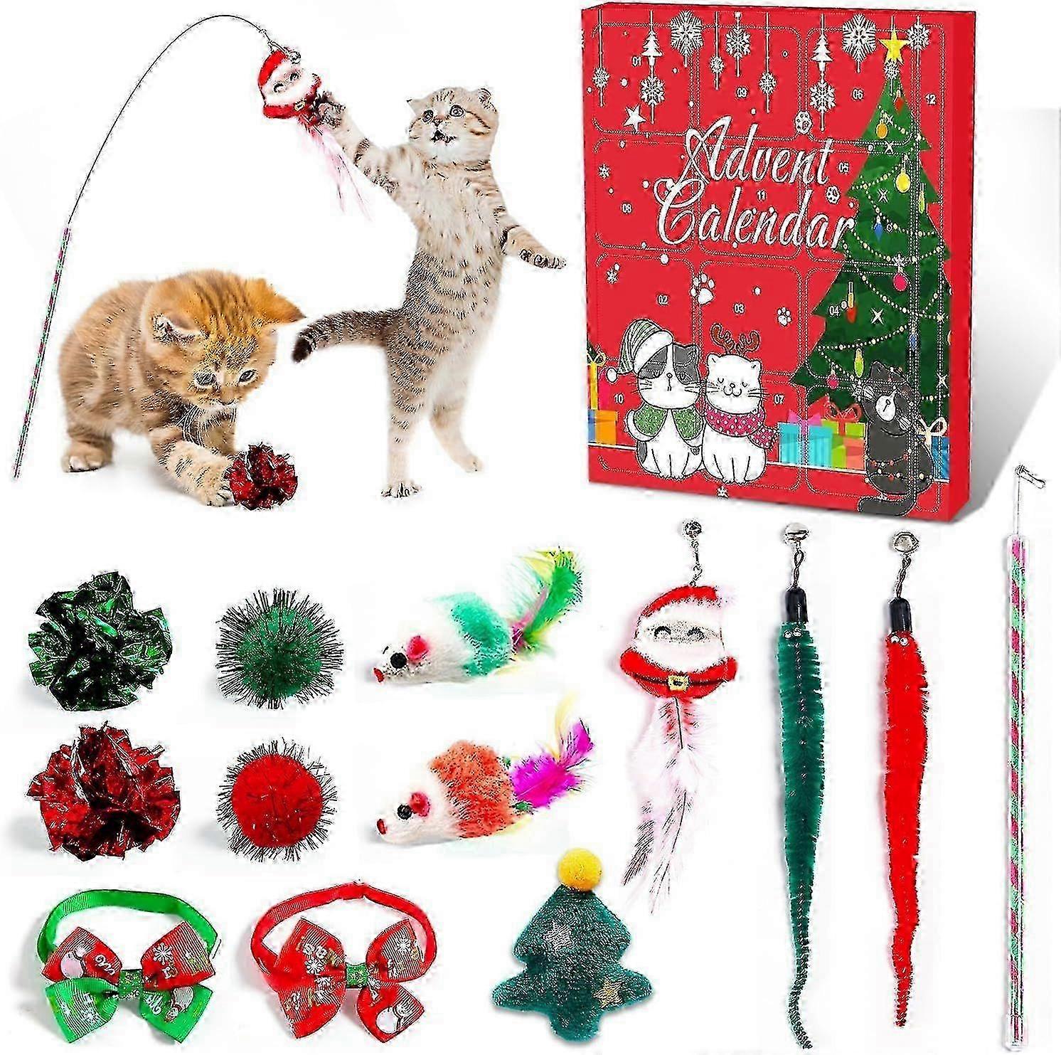 Christmas Advent Calendar for Pets with 24 Surprise Toys
