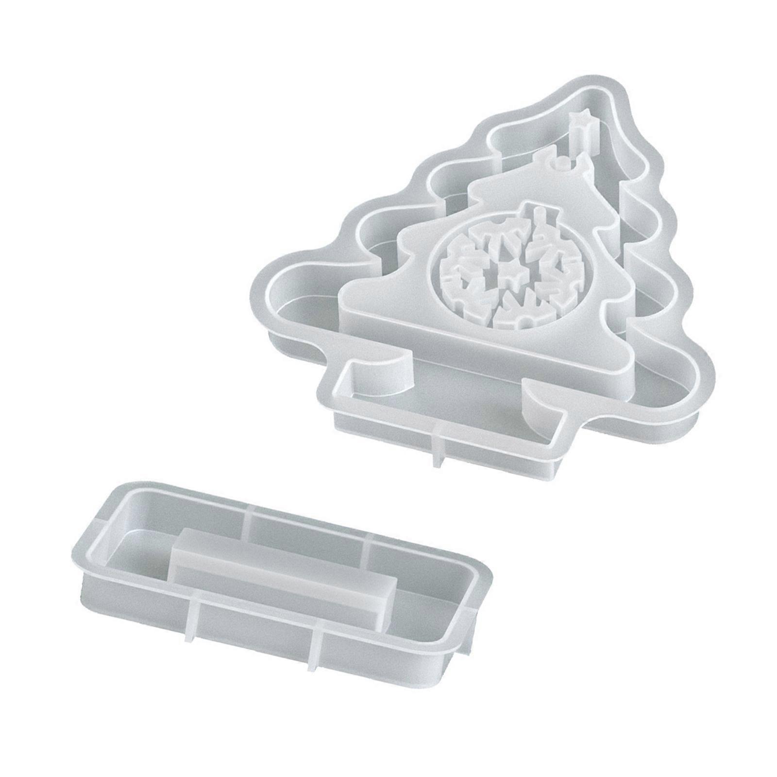 Christmas Tree Snowflake Silicone Baking Molds Multipurpose Silicone Mould For Epoxy Resin Making Candle Soap Chocolate Multicolor