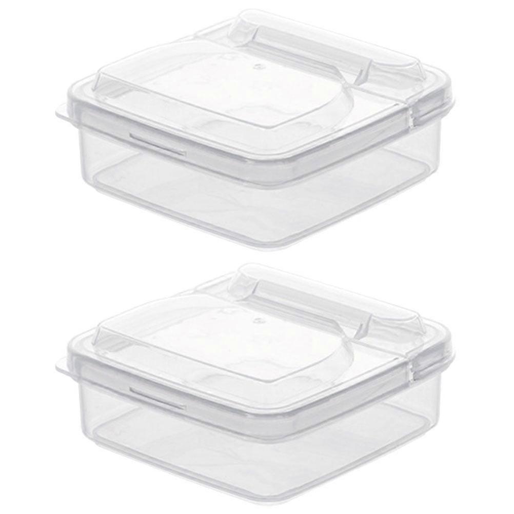 Eease 2pcs Clear Cheese & Deli Meat Storage Container for Fridge