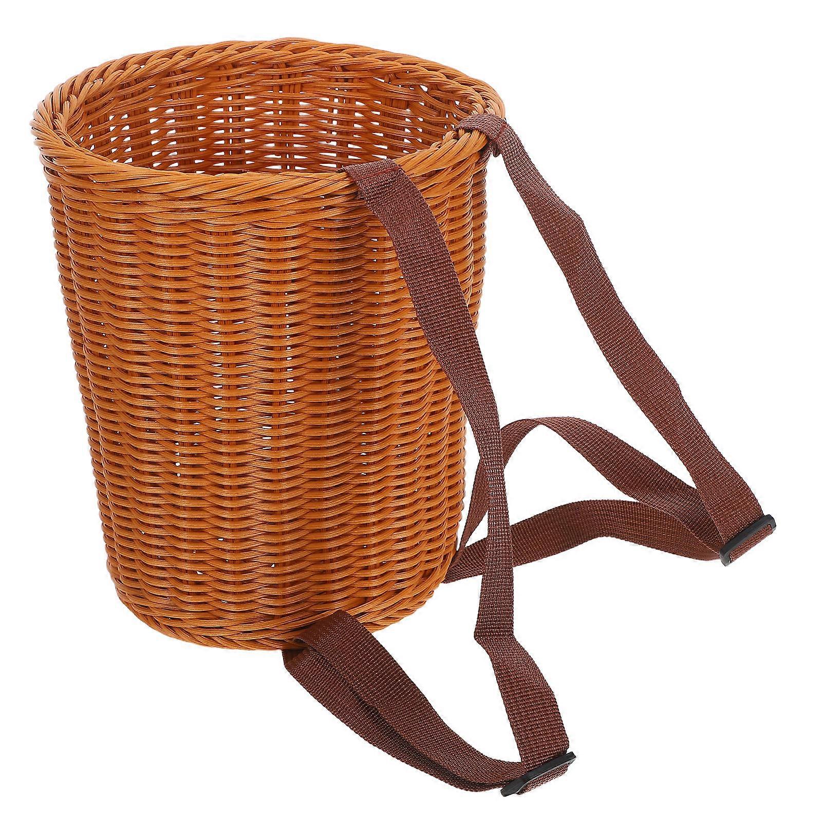 Picnic Basket Backpack with Shoulder Straps for Outdoor Storage
