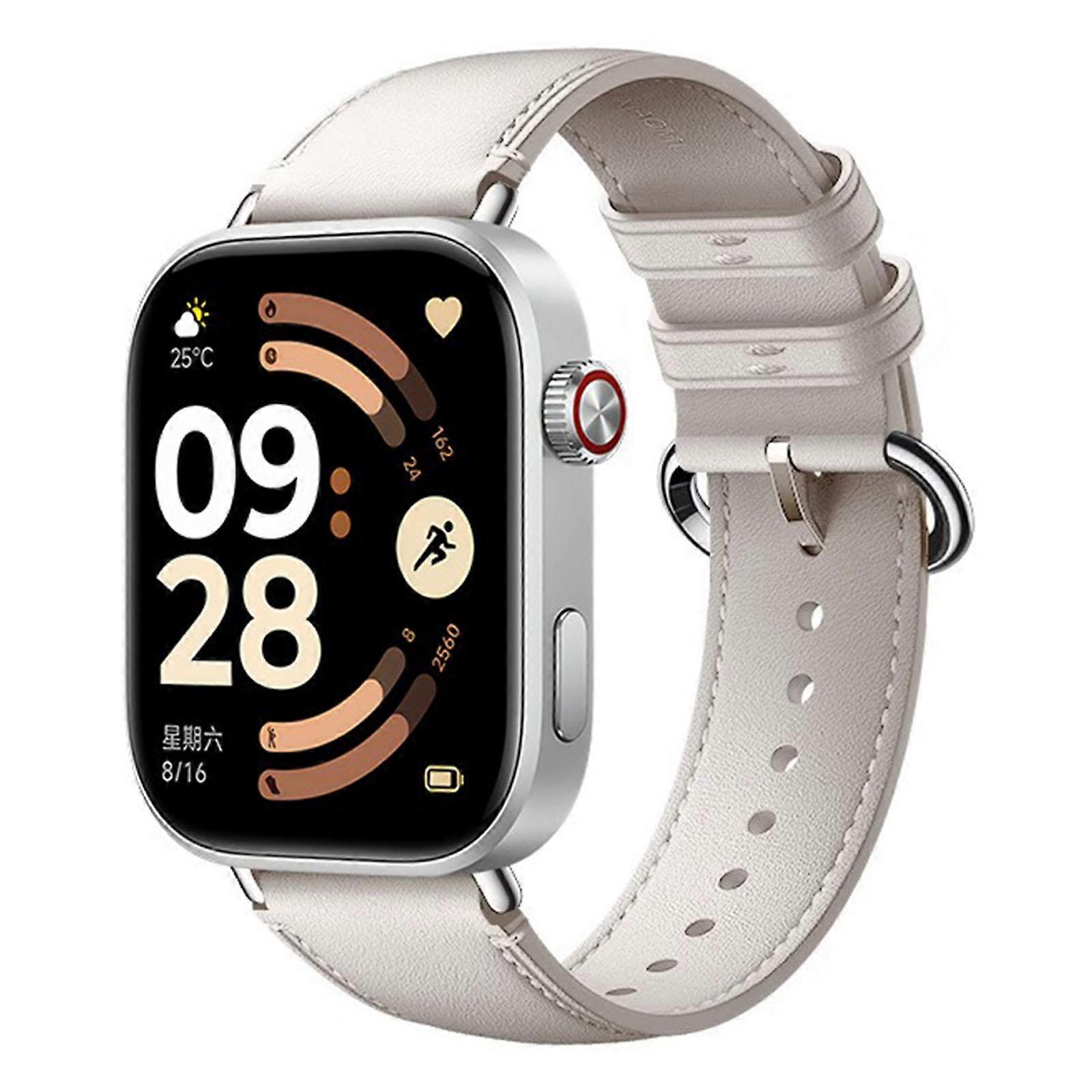 Egyszínű bőr óraszíj Redmi Watch 6-hoz