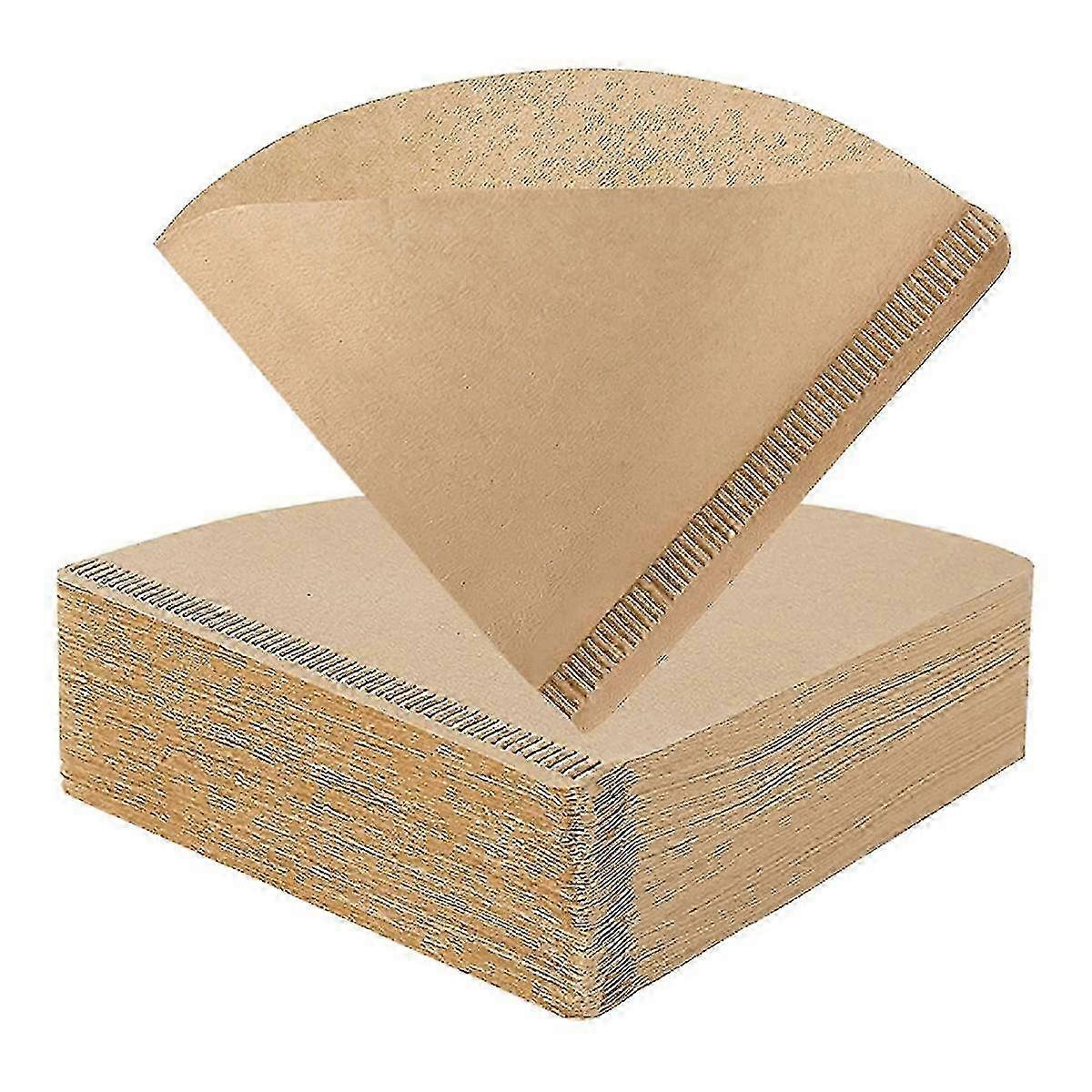 Disposable Cone Coffee Filter Paper, V60 Size 02, Small, 200pcs Natural Log Paper, Unbleached, Healthy & Eco-Friendly