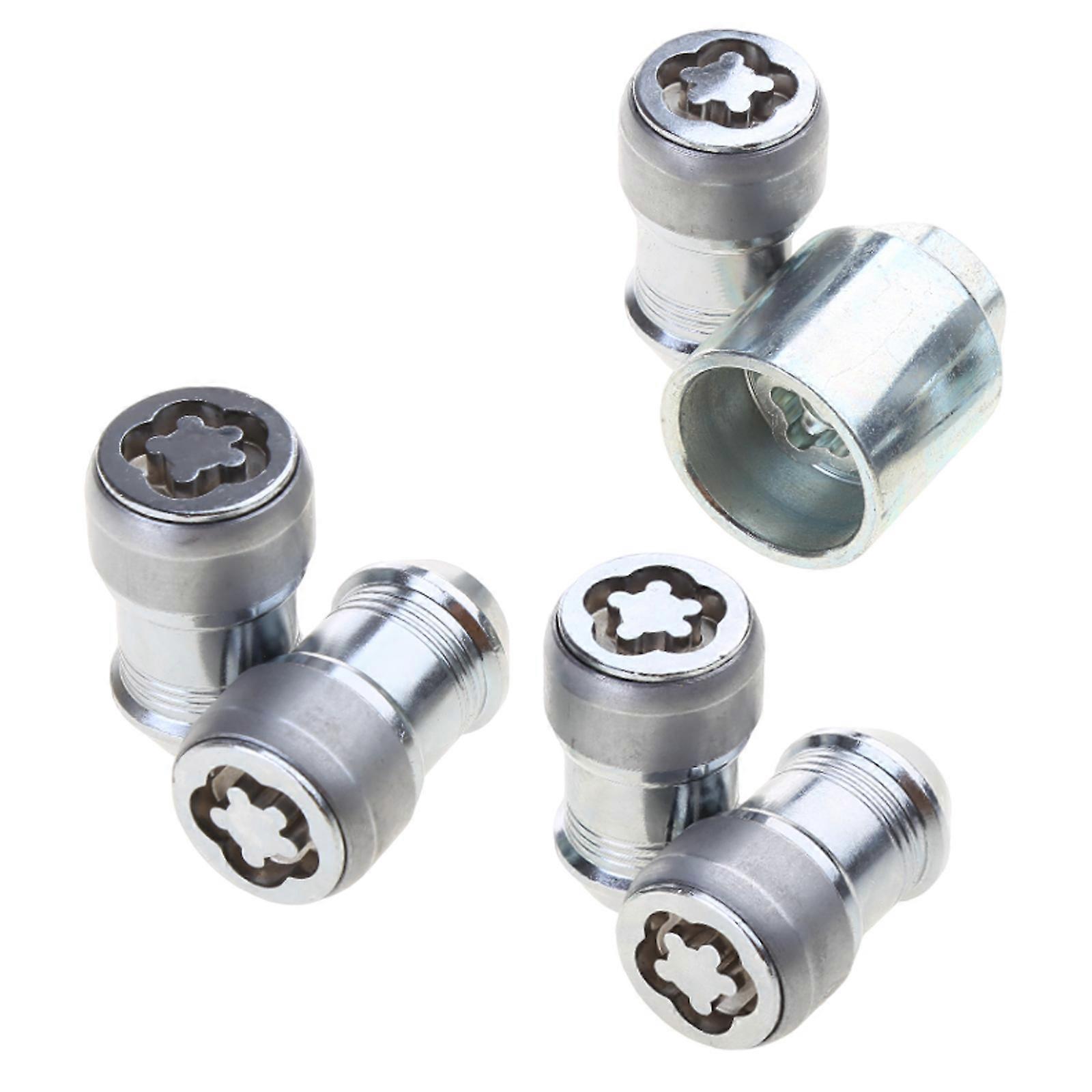 82215711 Wheel Lock Lug Nuts Set M14x1.5 Accessory Anti-Theft Locking Lug Nuts Reliable Fixation for Vehicle Maintenance Multicolor