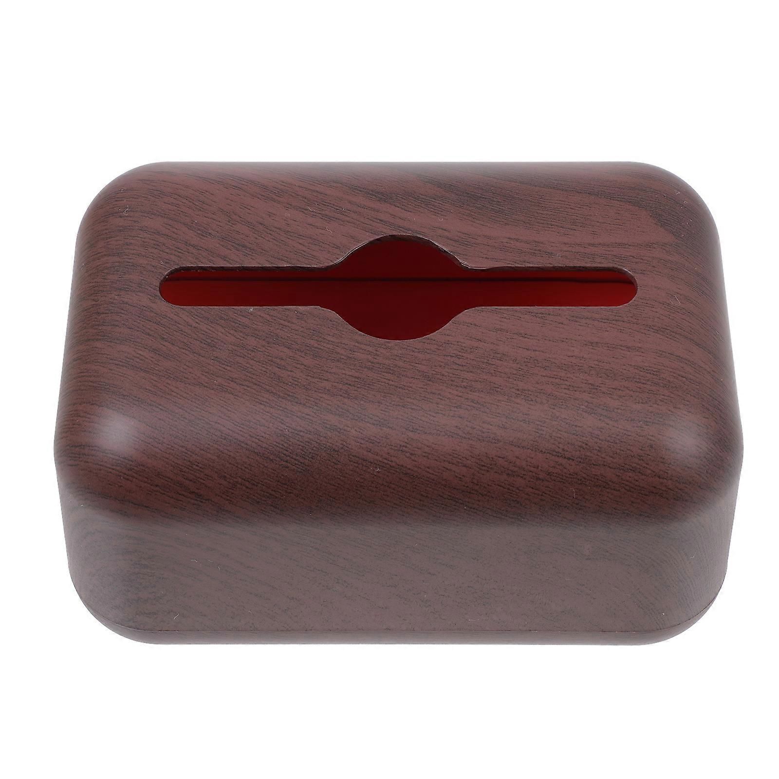 Creative Simulated Wood Grain Tissue Box Household Tissue Storage Holder
