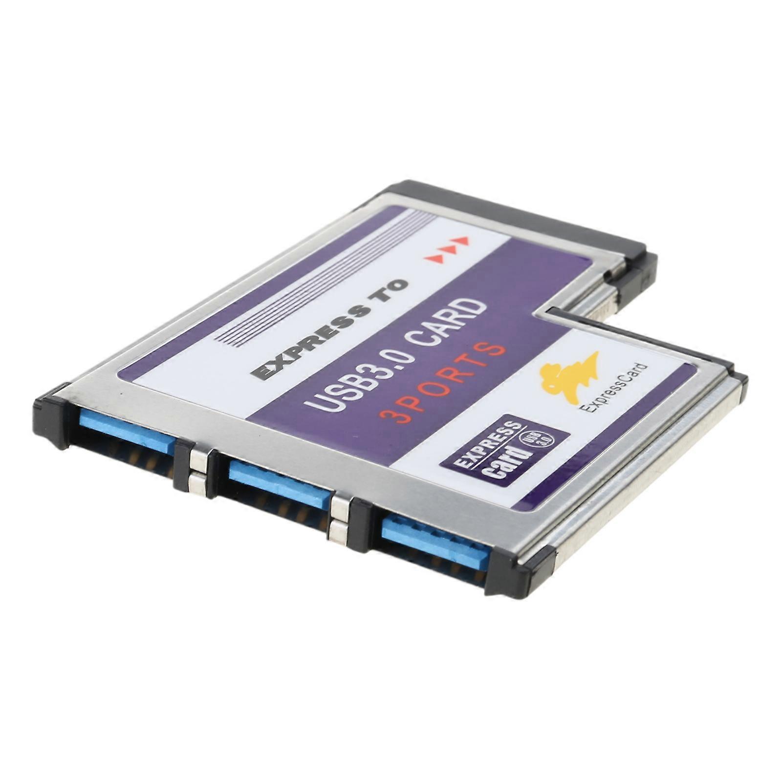 54mm pro Express Card 3portový USB 3.0 adaptér Expresscard pro notebook FL1100 čip vícebarevný