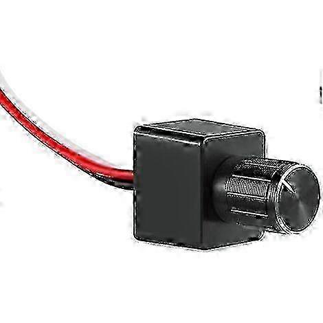 LED Dimmer Switch 12V DC PWM Dimmer Adjustable Controller for Motorhome Boat Trailer Van, for Dimmable LED Light, Halogen, Incandescent, Single-color