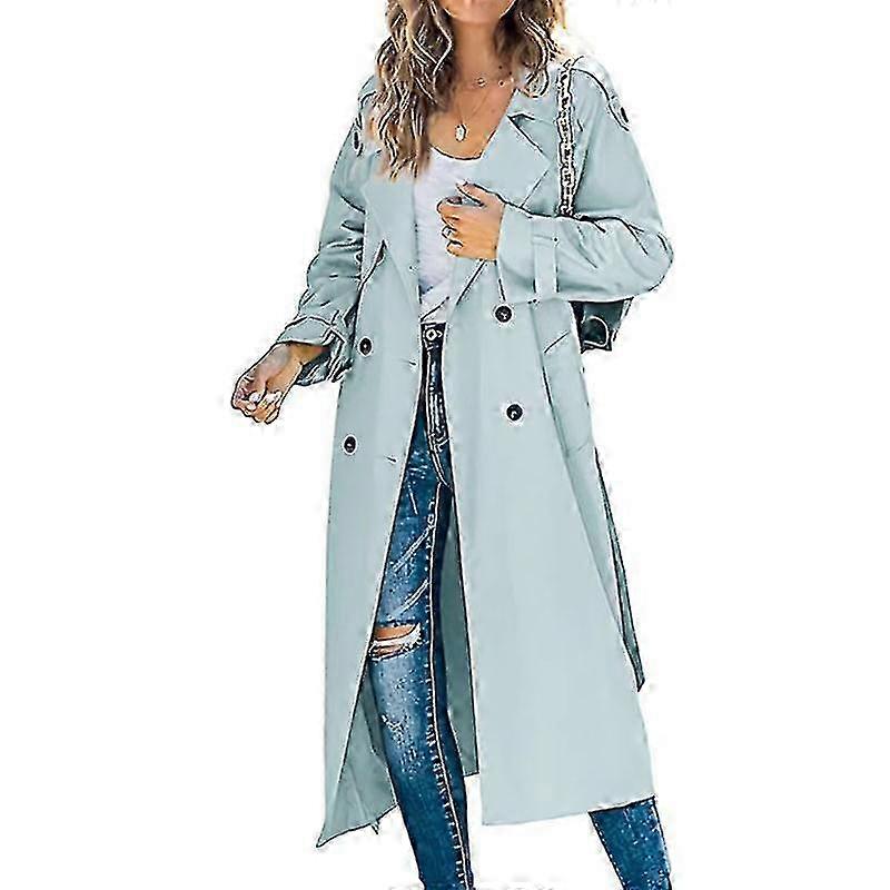 Manteau coupe-vent pour femme avec un design trench classique