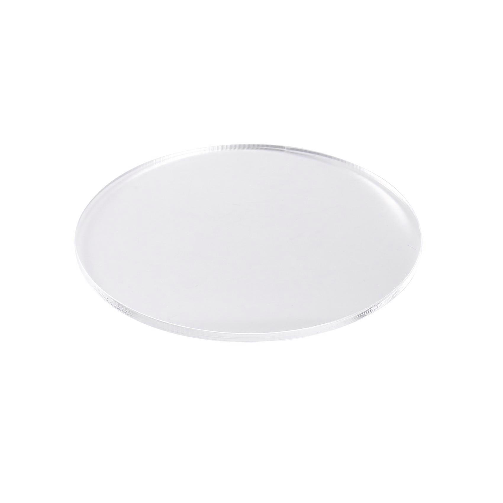 Transparent 3mm thick Mirror Acrylic round Disc Diámetro:100mm