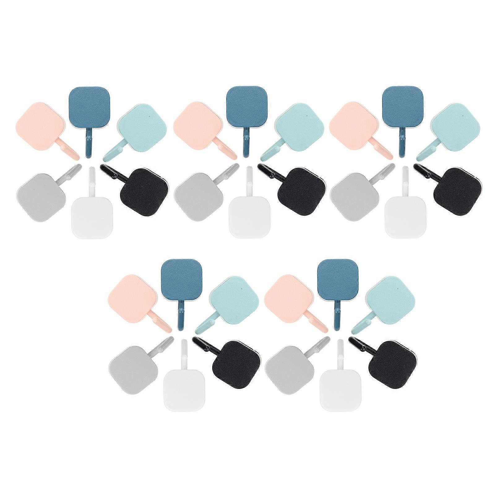 30Pcs Bathroom Wall Hooks Multipurpose Hooks Punch Free Hooks Coat Towel Hanging Hooks