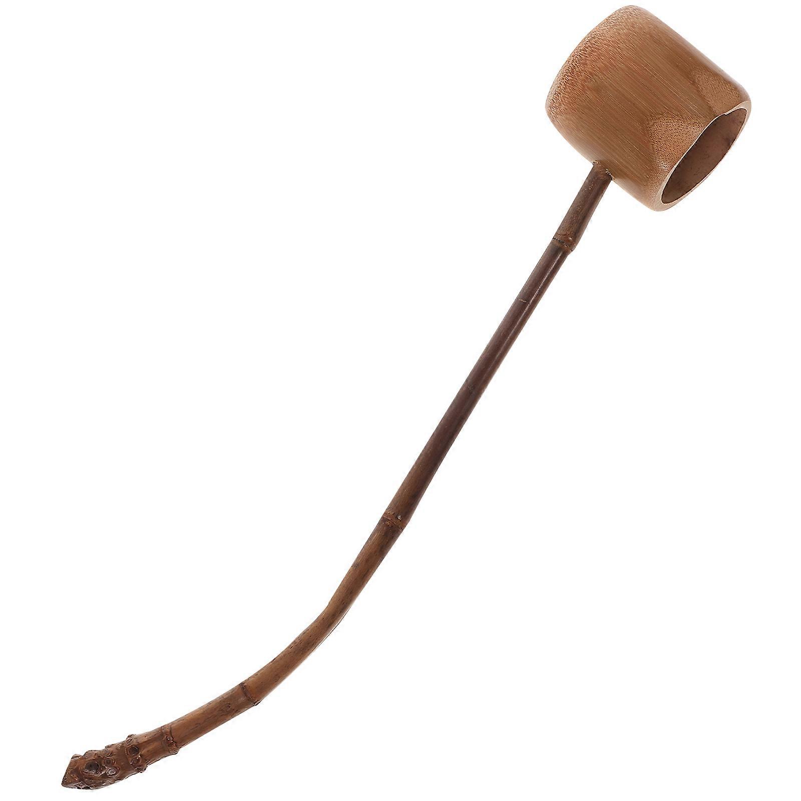Bamboo Water Scoop Long-Handled Carbonized Root for Kitchen Use
