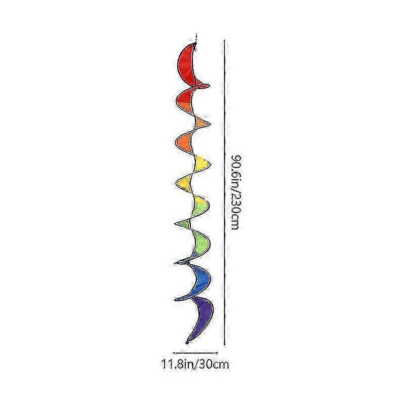 3pcs Rainbow Wind Twister