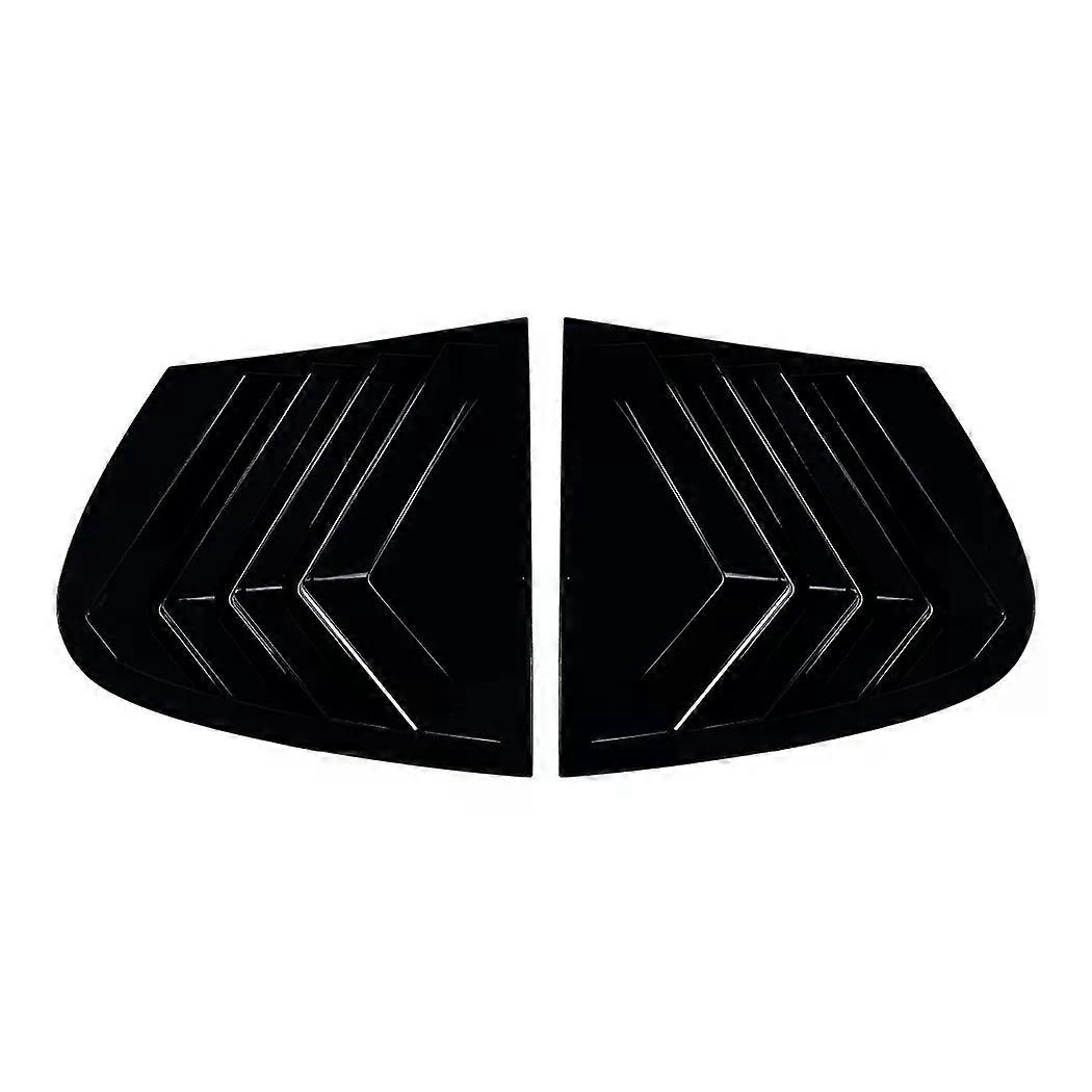 For Bmw 1 Series E87 2005-2011 Glossy black Triangle louver shark gill shaped rear window decorative window vent