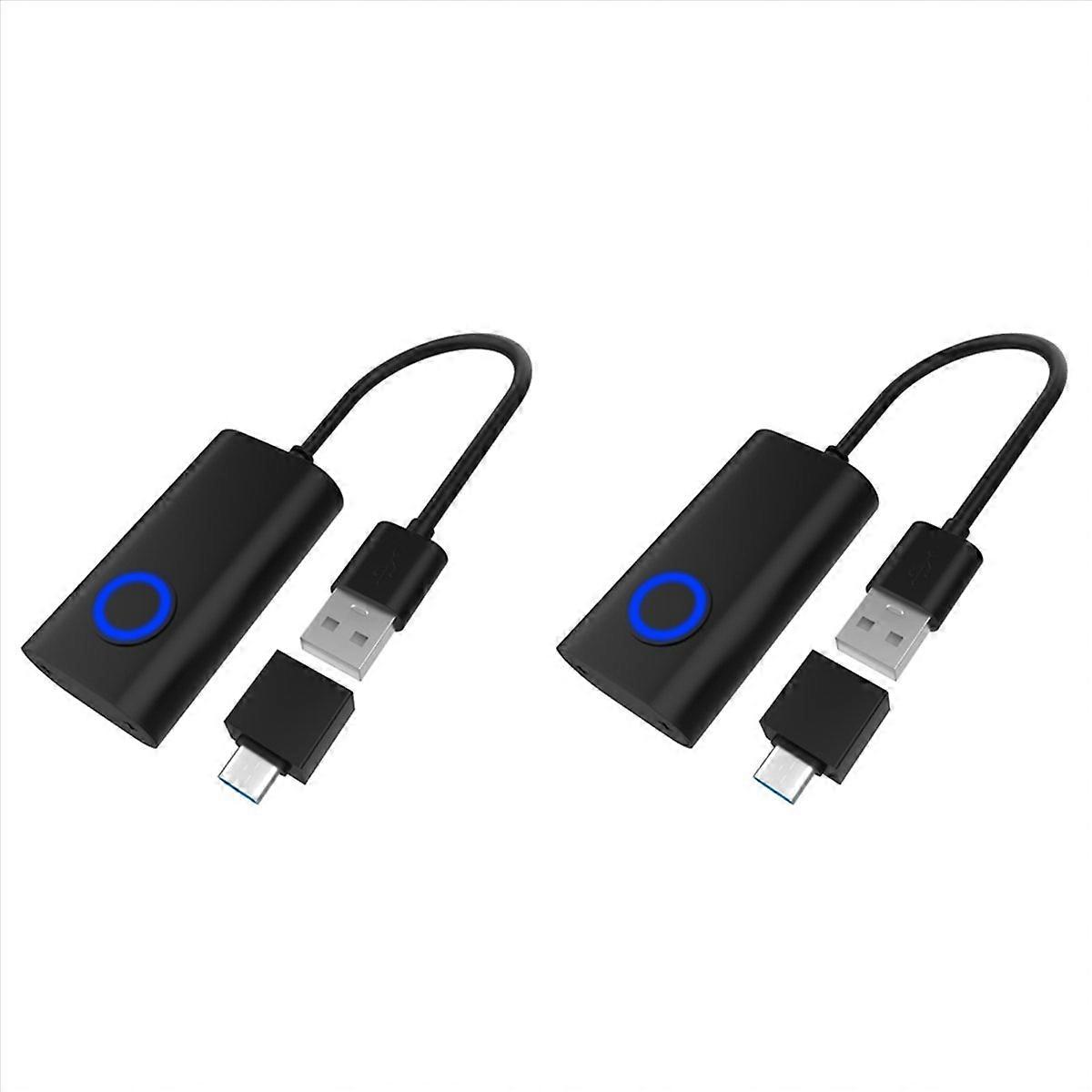 2X 2 in 1 USB Mouse Jiggler Undetectable Mouse Mover Automatic Computer Mouse Mover Jiggler Keeps Co