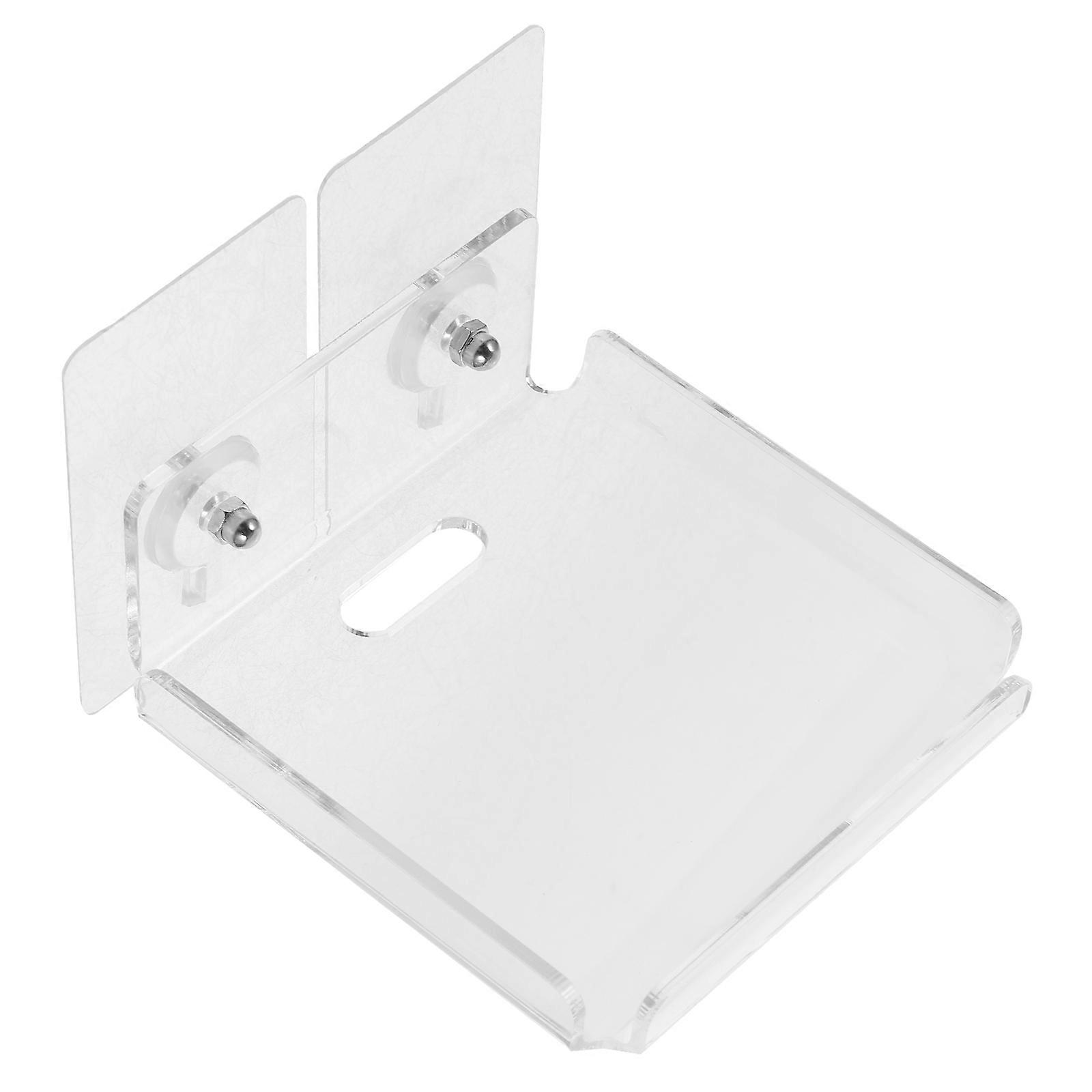 Wall Mount Floating Shelf for Camera Stand with Acrylic Holder 1Set