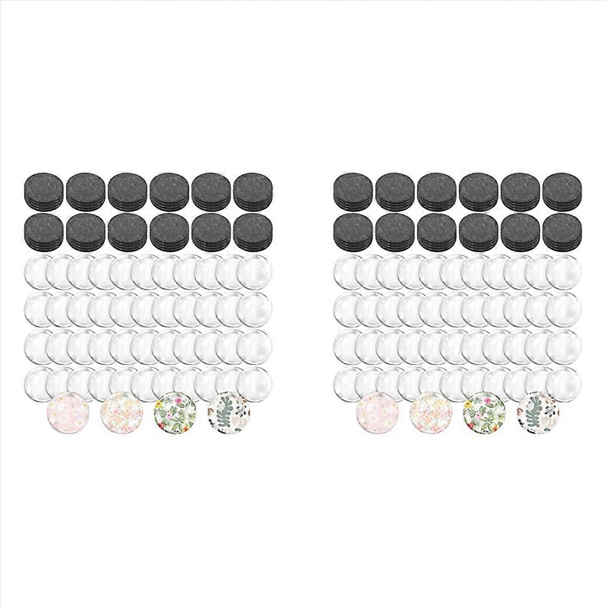 48 Sets Craft Fridge Magnet Glass Ceramic Magnet