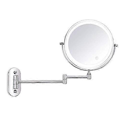 Makeup Mirror with 1X 3X 5X 7X 10X Magnification, Foldable Retractable Vanity Mirror for Desk
