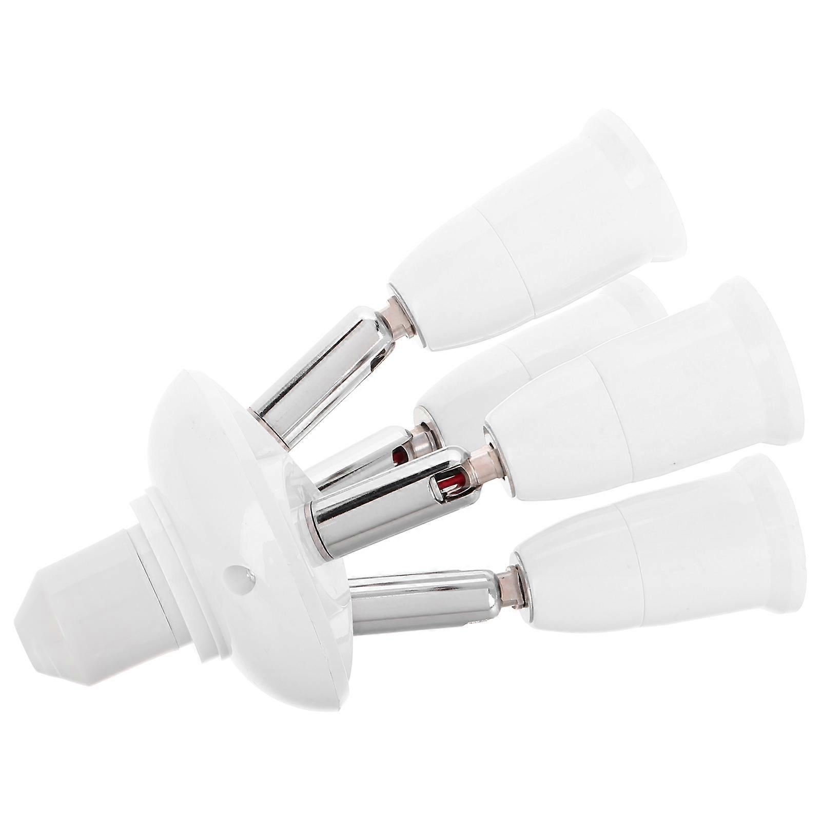 Light Bulb Socket Adapter for Lamp 5Pcs Adjustable E27 Multi Head Splitter