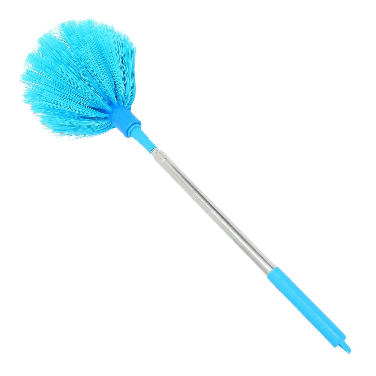 Dust Cleaning Telescoping Duster With Bristle Head For Household Items Sky-Blue Extendable Design 1Set