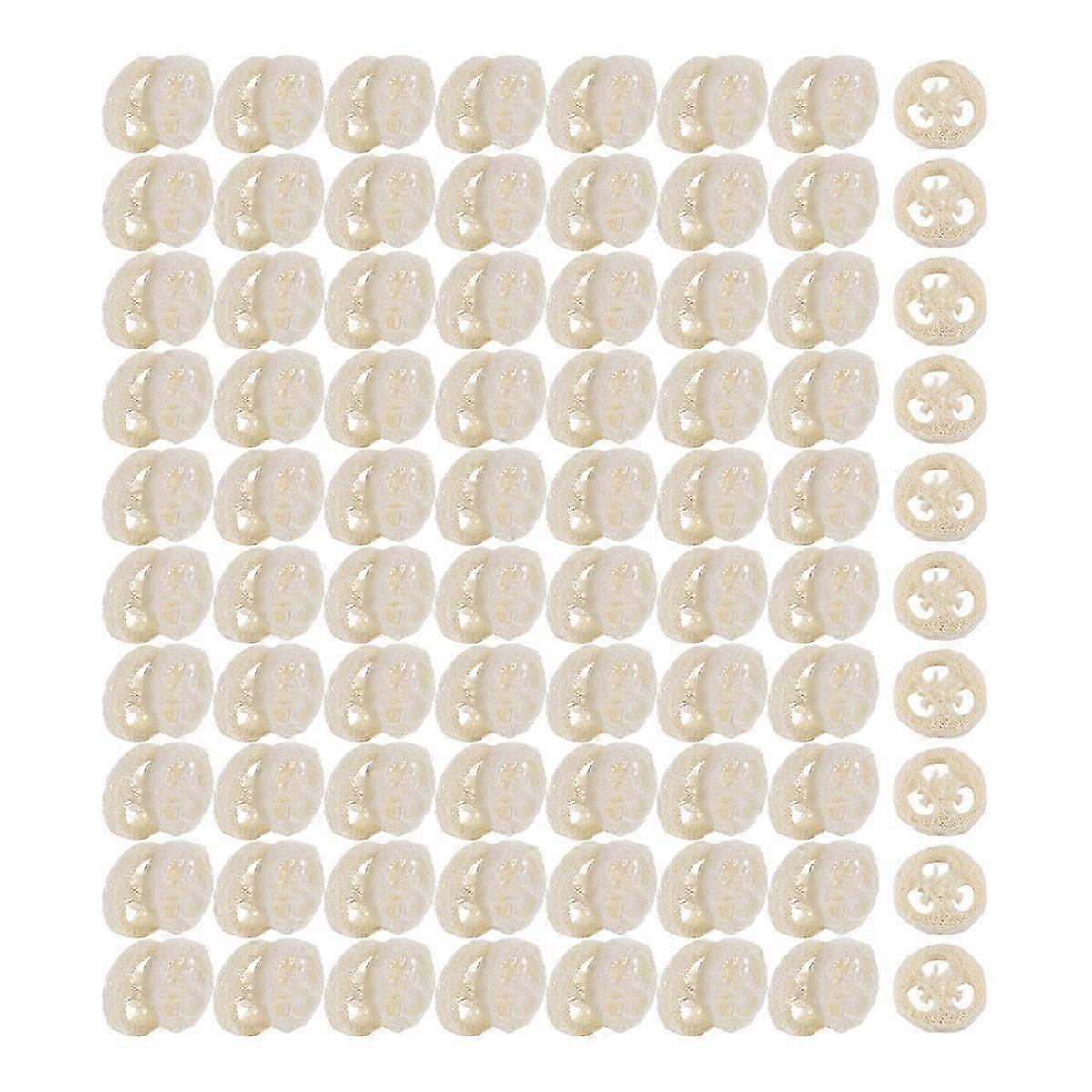 Lot de 150 tranches de luffa naturel, luffa ...