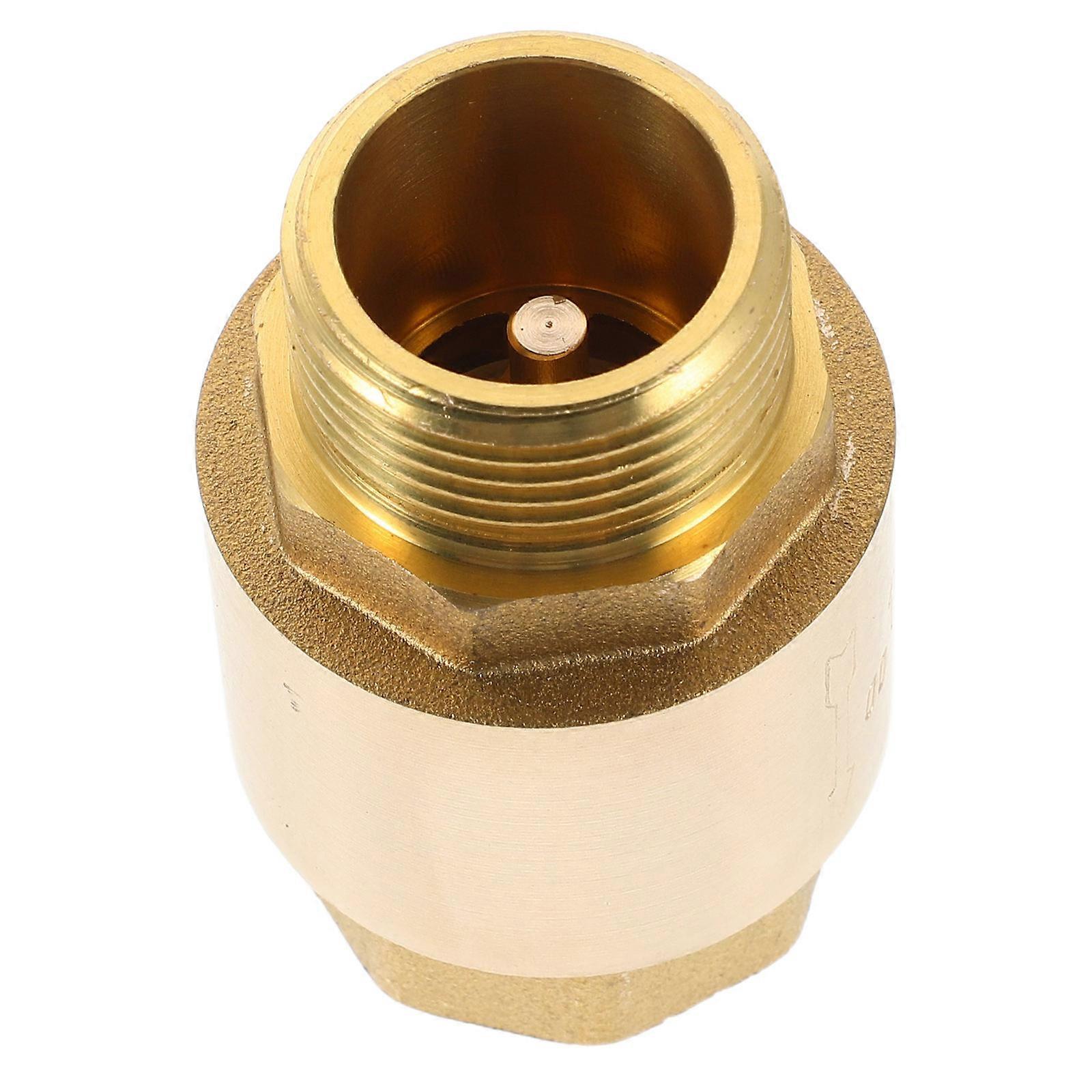 Brass One-Way Check Valve for Water Systems with Thread Durable Plumbing