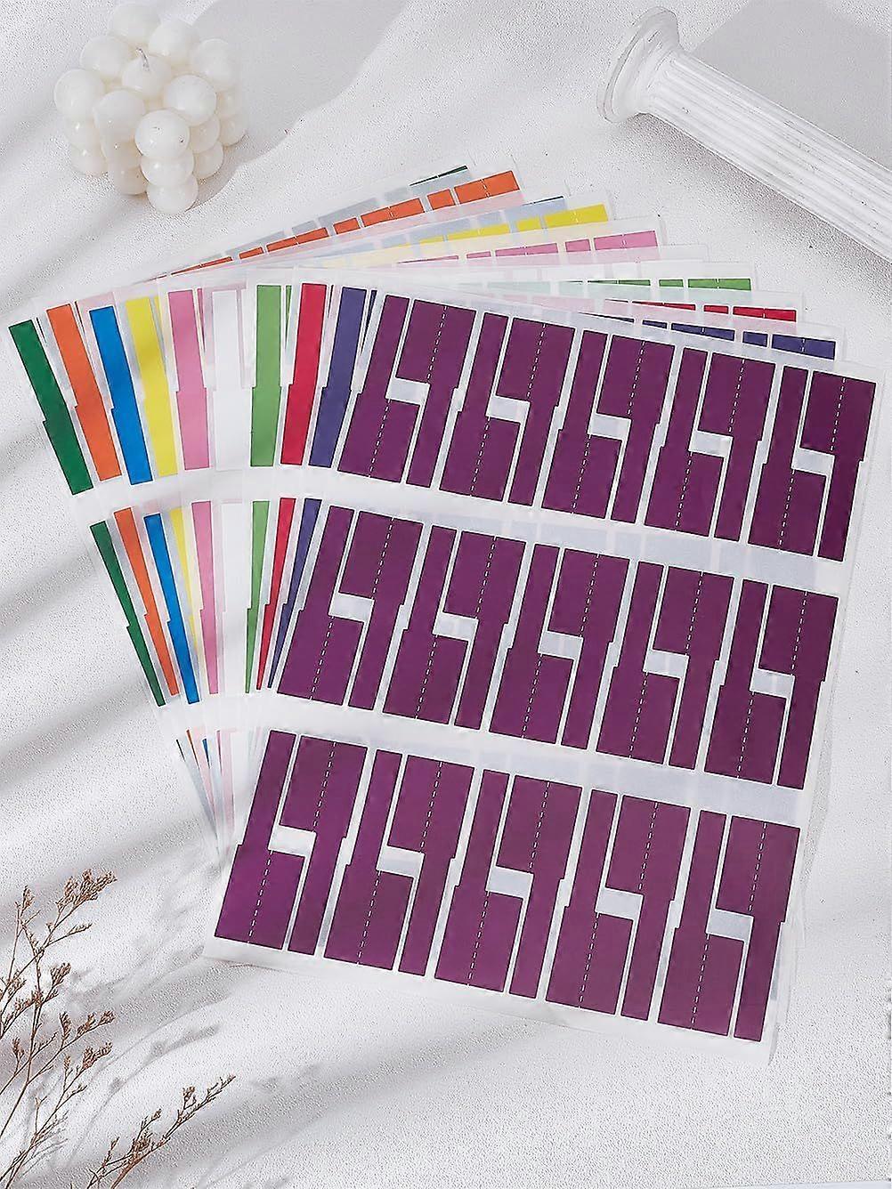 10 Sheets Cable Labels for Management Waterproof Cord Labels Mixed Color Paper Self-Adhesive Stickers for DIY Photo Album Diary Scrapbook Decoration 2