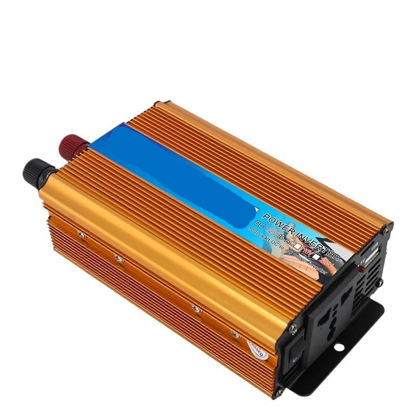 1000W 12V Car Power Inverter Gold1000W48V Vehicle and Solar Ready Corrected Sine Wave