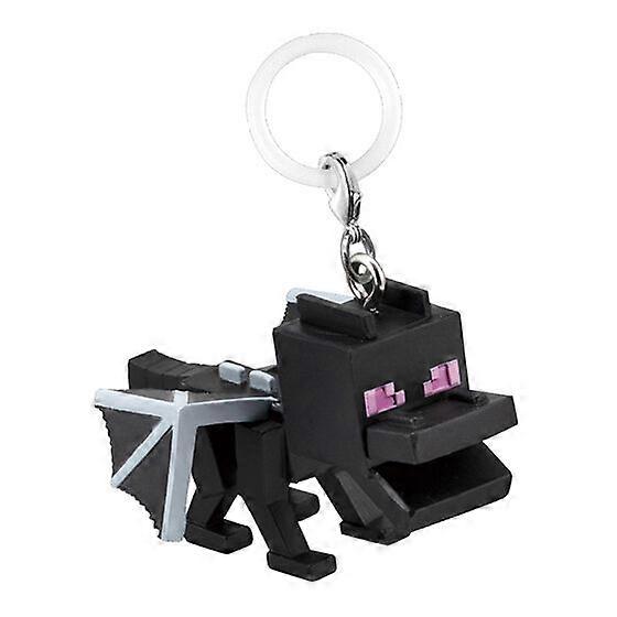 Bandai Minecraft Action Figures Model Characters in The Game Pixel Wooden Figure  Gashapon Key Backpack Chain Official Genuine