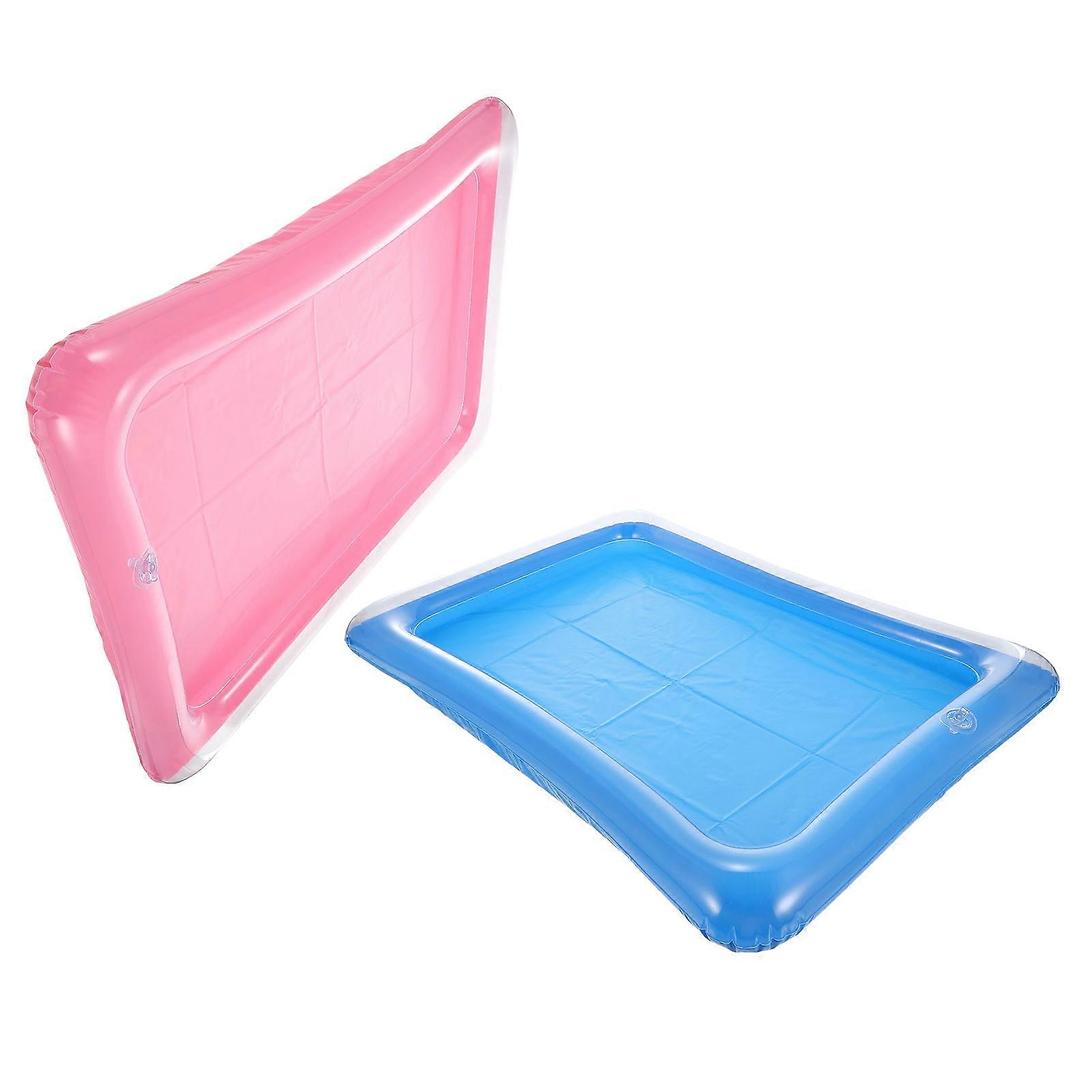 Inflatable Floating Ice Tray for Outdoor Pool Drink Holder 4Pcs