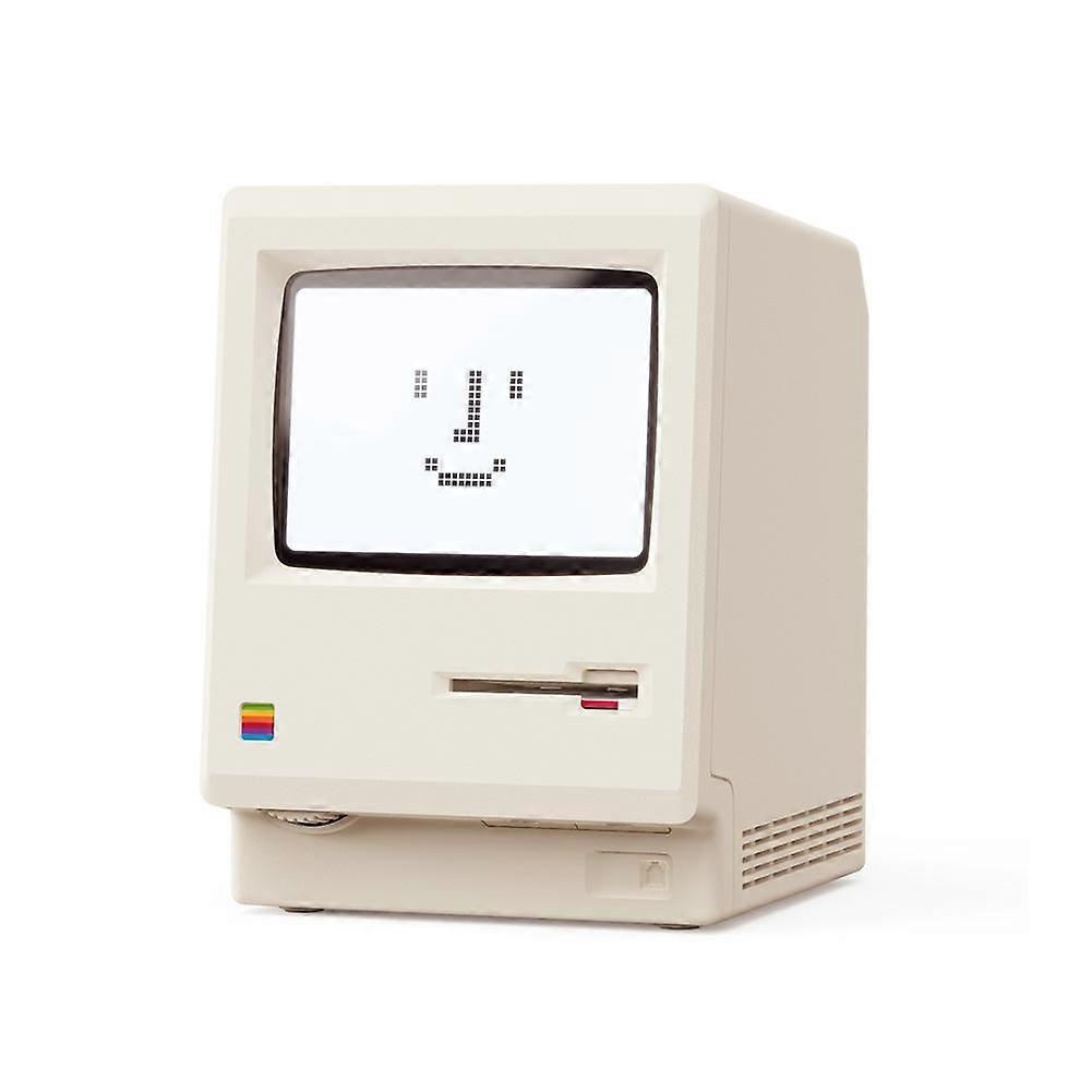 R��veil r��tro Maclock Macintosh, un ornement de bureau classique avec un design d'horloge num��rique