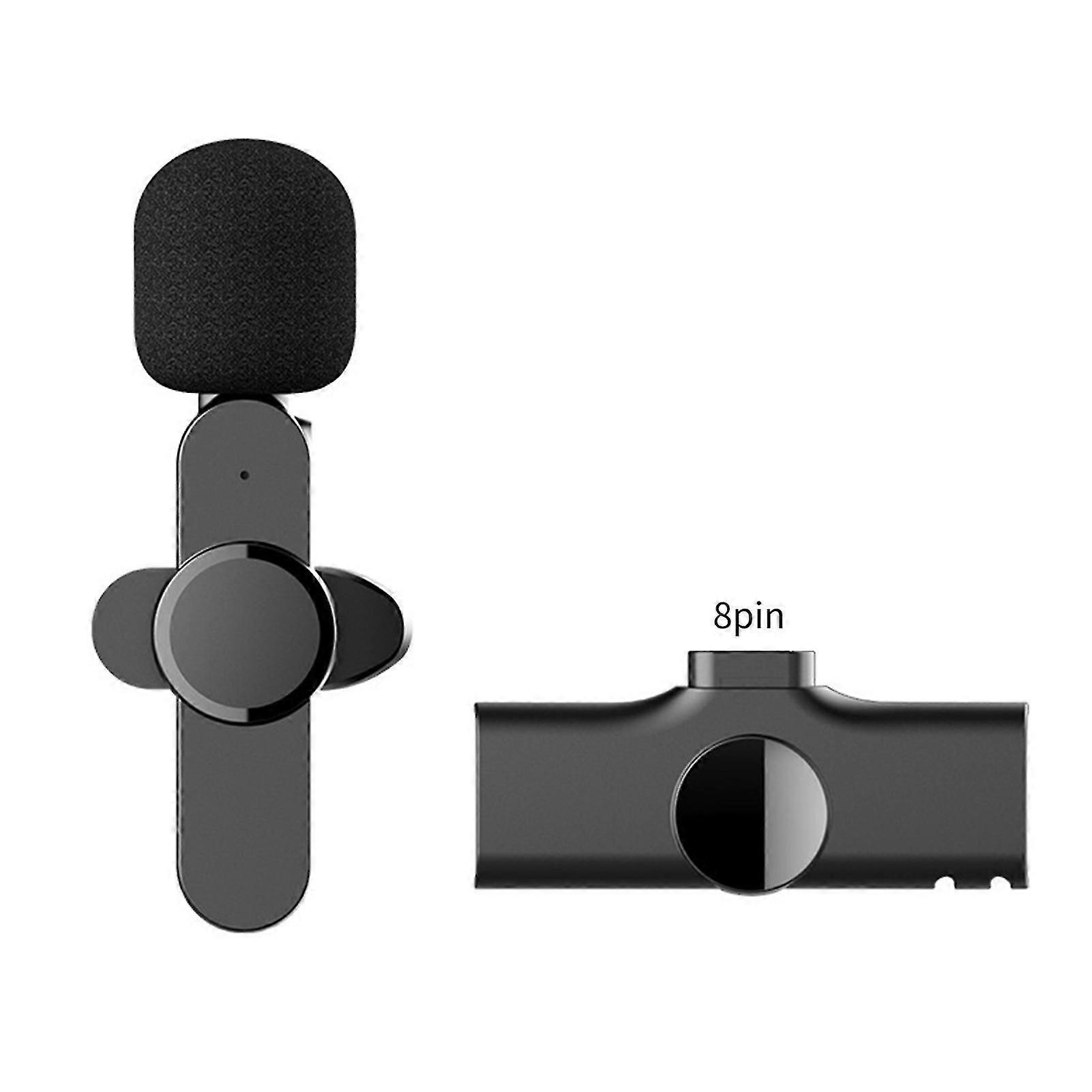 Lapel Microphone Plug Play 20m Transmission Range Abs Bluetooth-compatible 5.0 Reliable Mic For Type-c