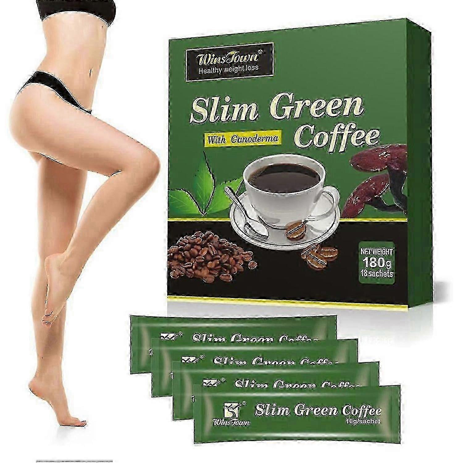 18-54 pezzi di caffè verde, caffè verde dimagrante con Ganoderma, caffè dimagrante per donne e uomini