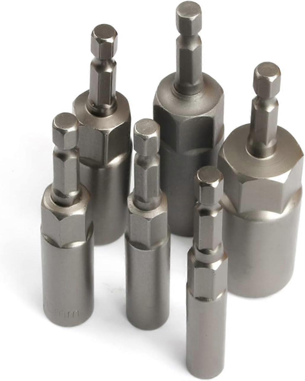 Extra Deep Hex Bit Socket Bolt Nut Driver Bit Set,Power Nut Driver Drill Bit Set,Hex ?Socket Adapter Bolt Drivers Repairing Tool Kit,for Quick CSocket