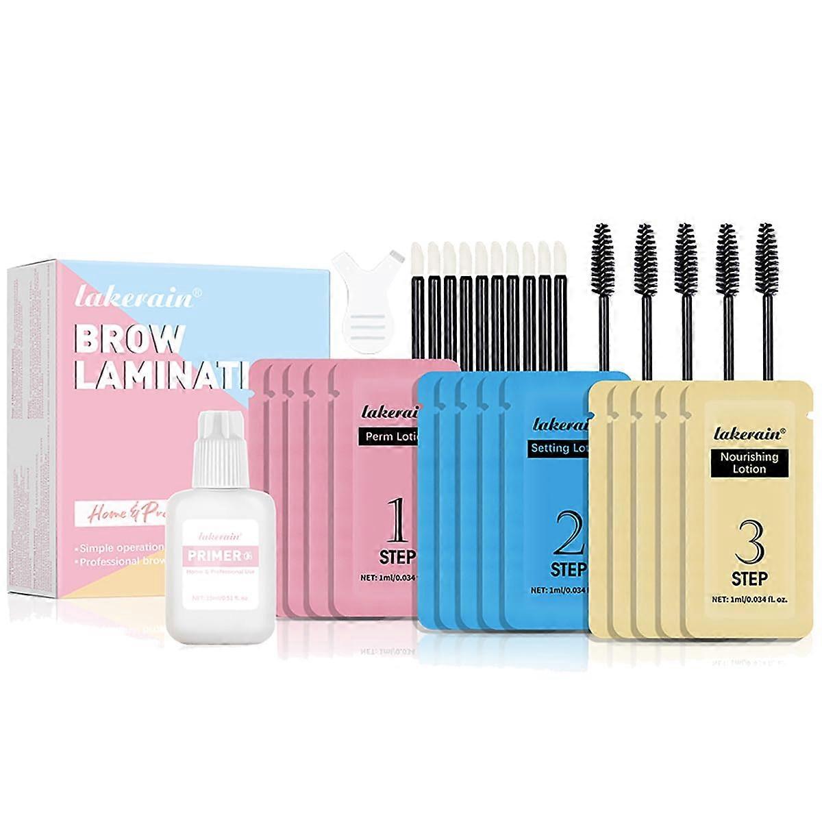 Brow Lamination Kit with Professional Tools for Fuller Thicker Brows and Long Lasting Eyebrow Lift